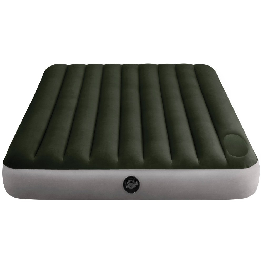 Materac dmuchany z wbudowaną pompką nożną 152x203x25cm INTEX 64763