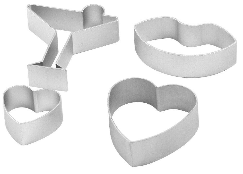 Foremki LOVE do wykrawania ciastek 4 szt. ZENKER 44807