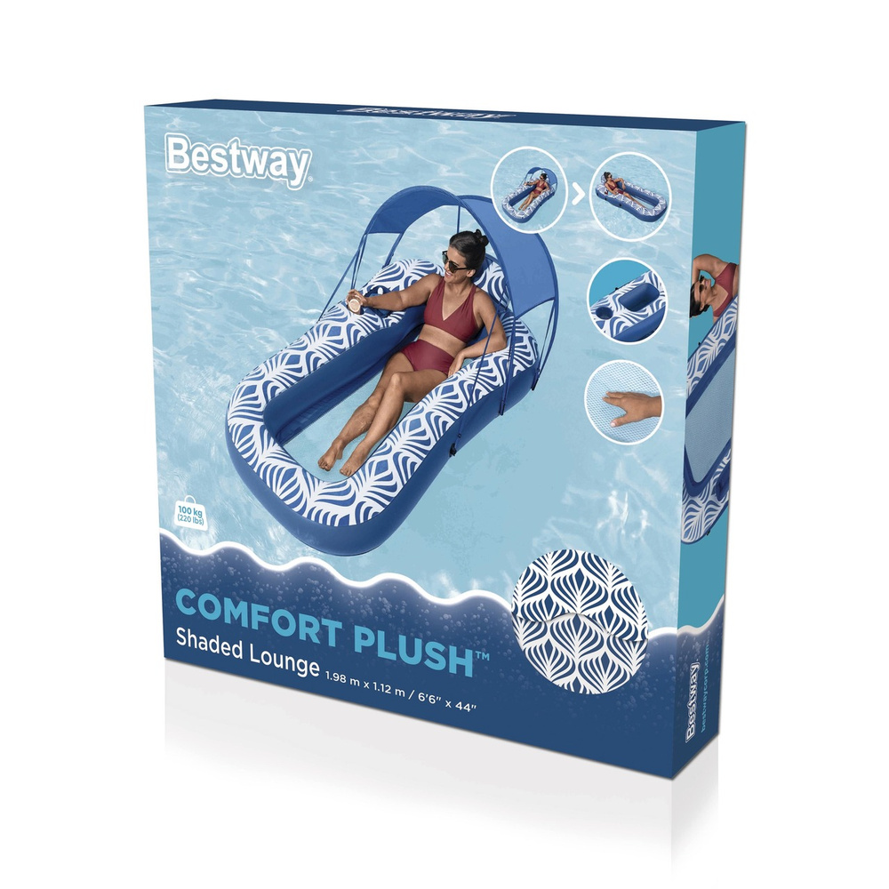 Materac do pływania z daszkiem Bestway 43732